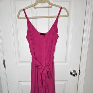 C & A Pink Sleeveless Midi Dress in deep pink Brand in Spain EU 34